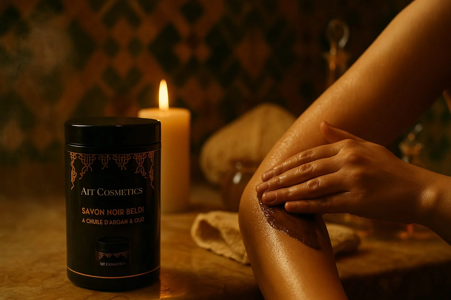Rituel hammam au savon noir beldi